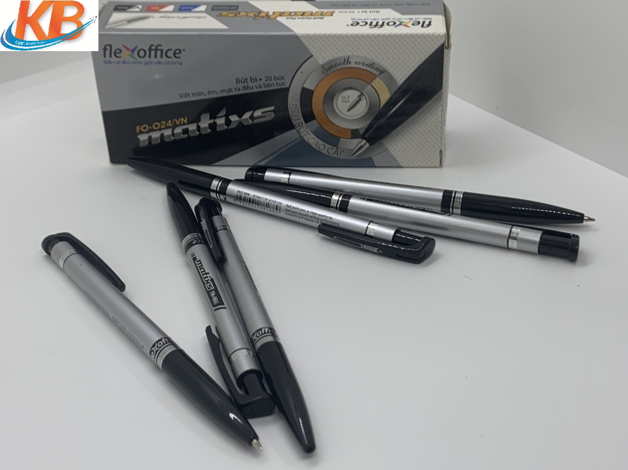 Bút bi Flexoffice Matixs FO-024 (Màu Đen)-1