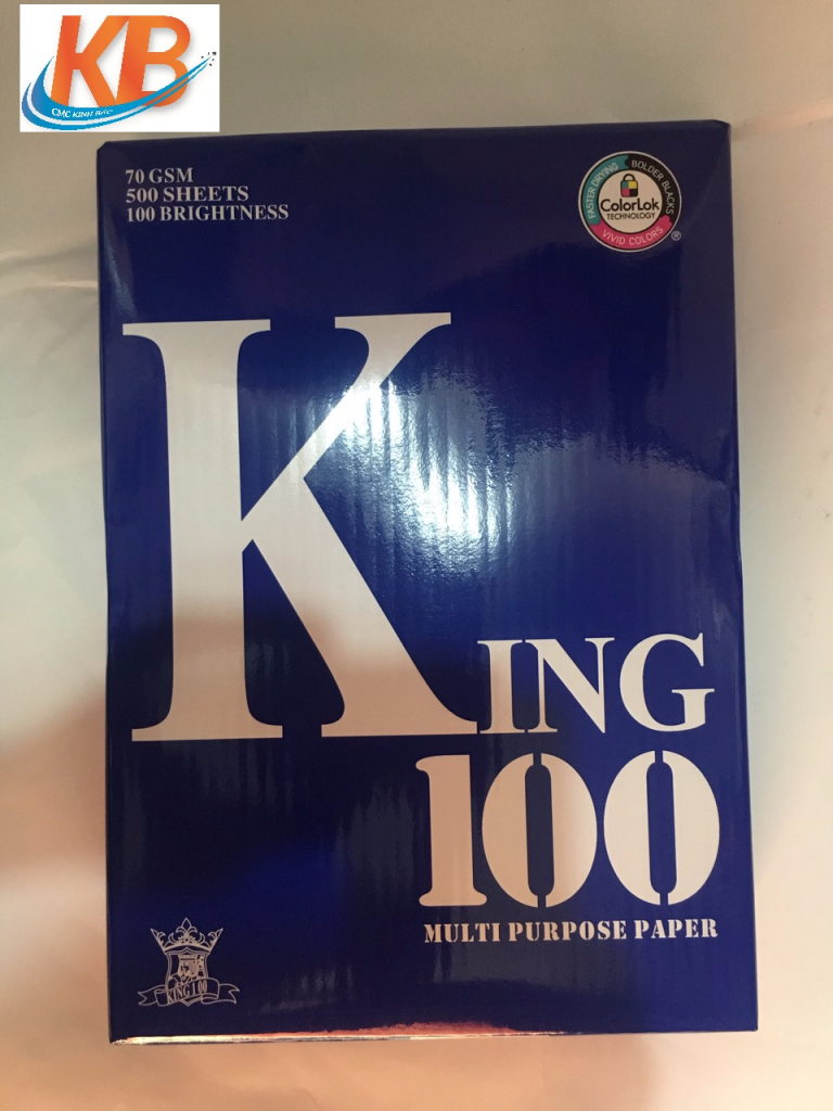 giấy A4 King 100 ĐL 70gsm