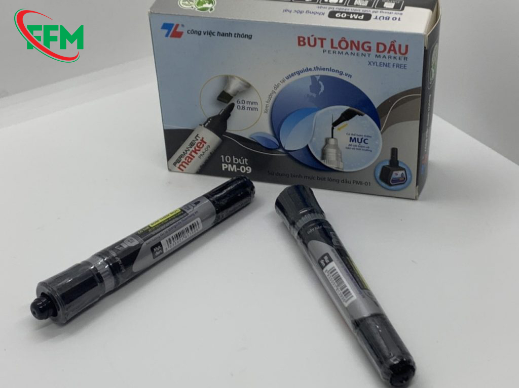 Pm09 Bút lông dầu Thiên Long PM-09 Mực Đen - Văn phông phẩm 247